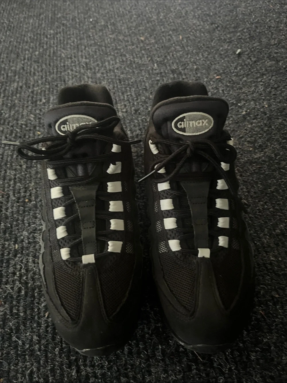 Nike Air Max Men's Black with White Accent Sneakers
